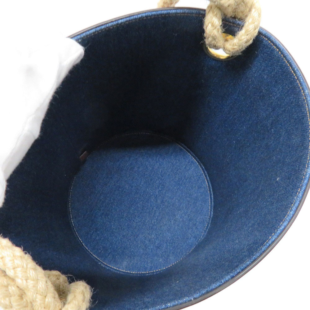 CELINE Bucket Bag Denim Leather Blue - Picture 6 of 11